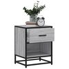 vidaXL Κομοδίνο Γκρι Sonoma 40x31x50 εκ. από Επεξεργασμένο Ξύλο