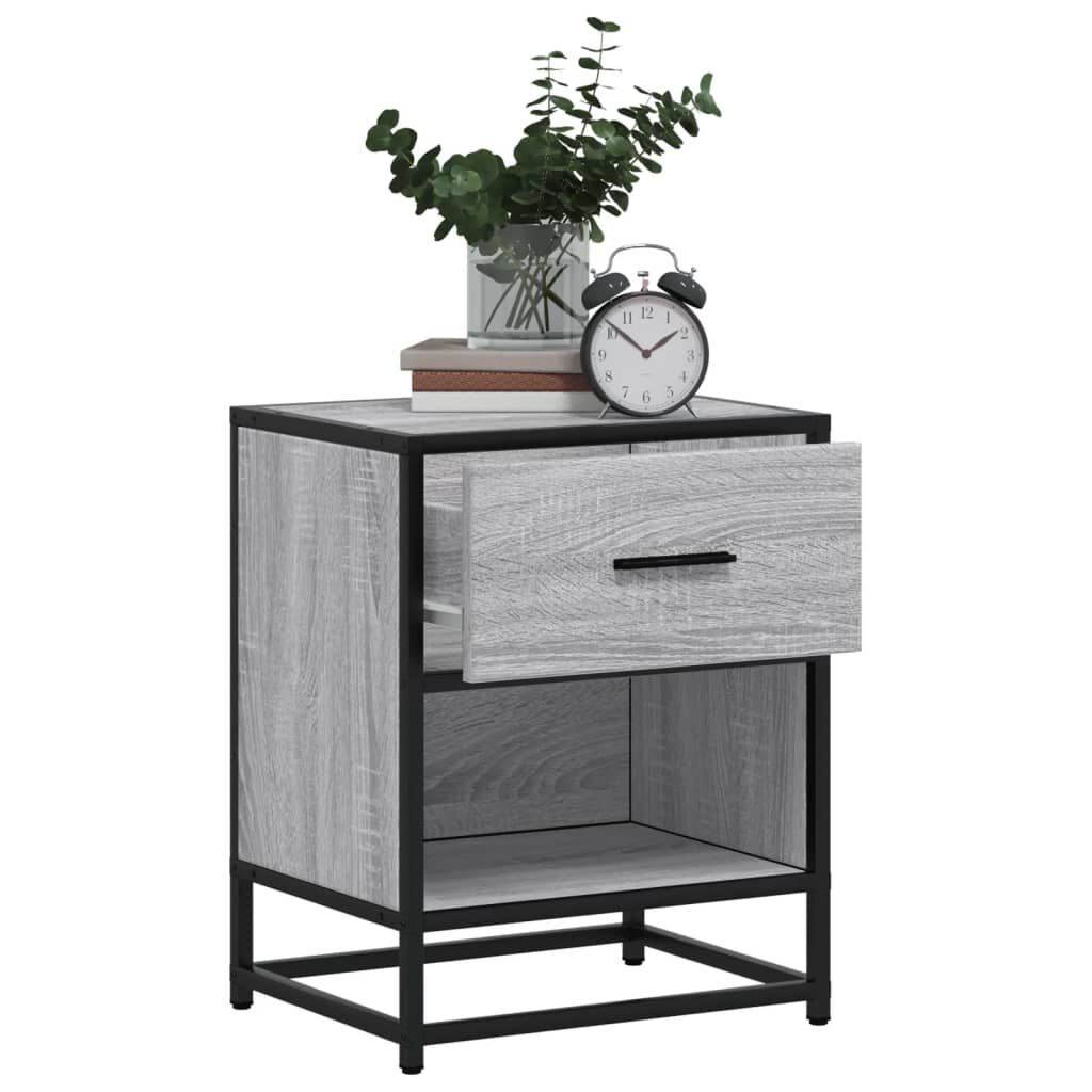 vidaXL Κομοδίνο Γκρι Sonoma 40x31x50 εκ. από Επεξεργασμένο Ξύλο