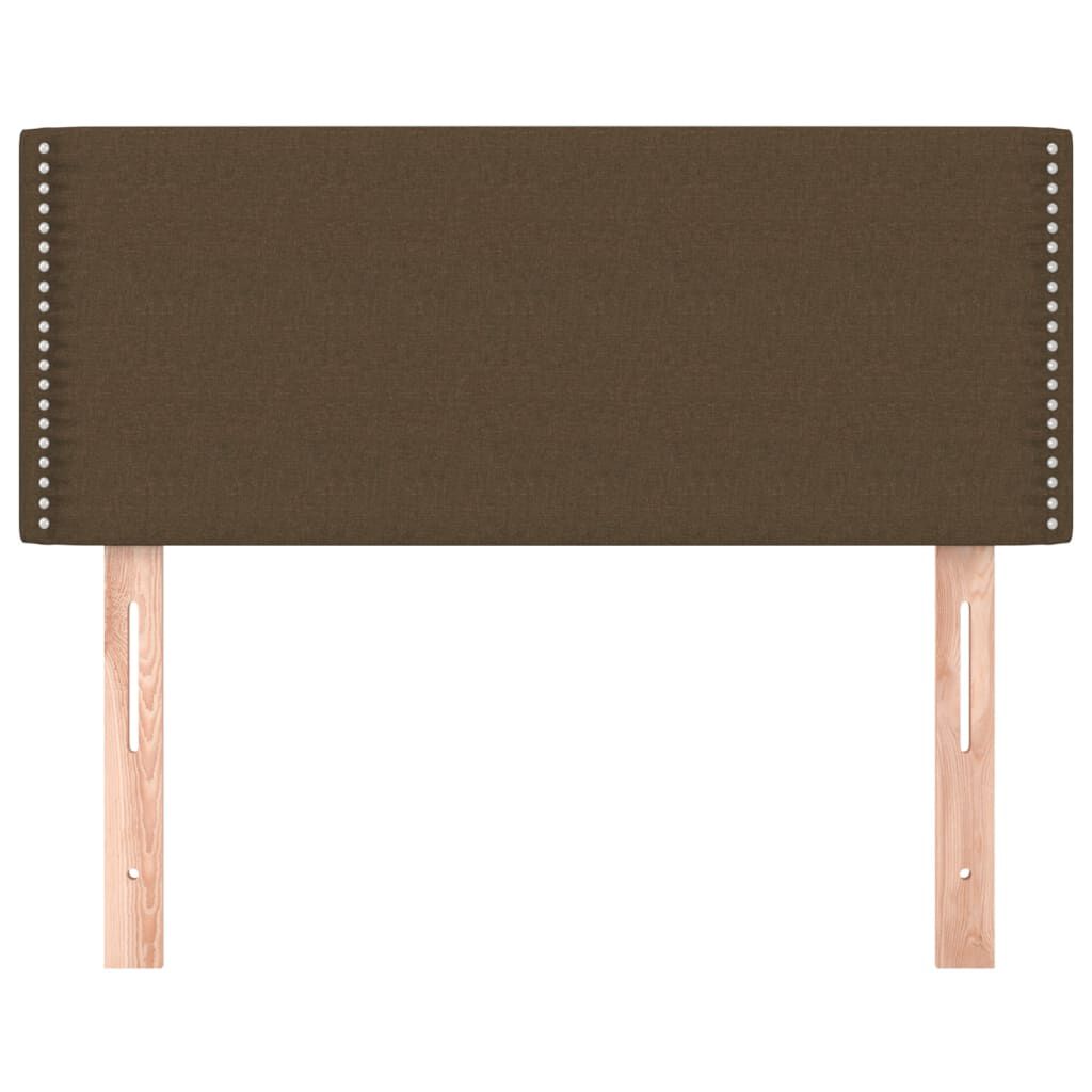 vidaXL Κεφαλάρι Κρεβατιού Σκούρο Καφέ 90x5x78/88 εκ. Υφασμάτινο