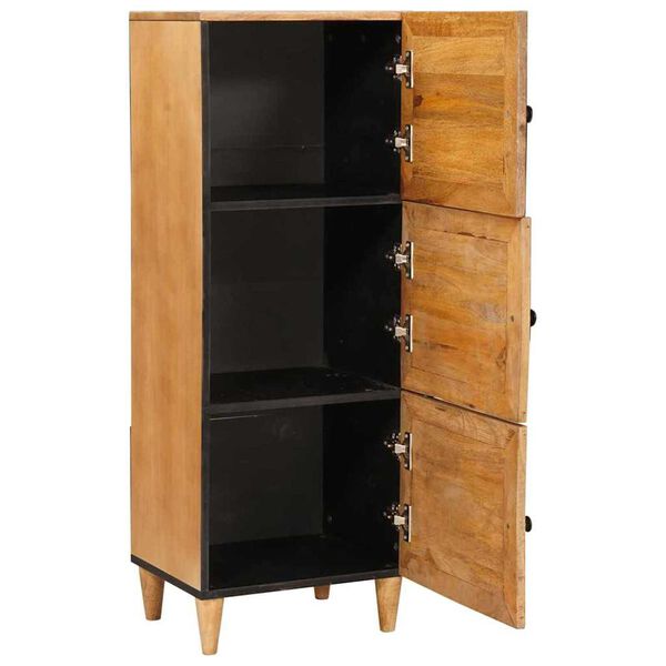 vidaXL Highboard Ανοιχτό καφέ 40 x 33 x 110 εκ Μασίφ ξύλο μάνγκο