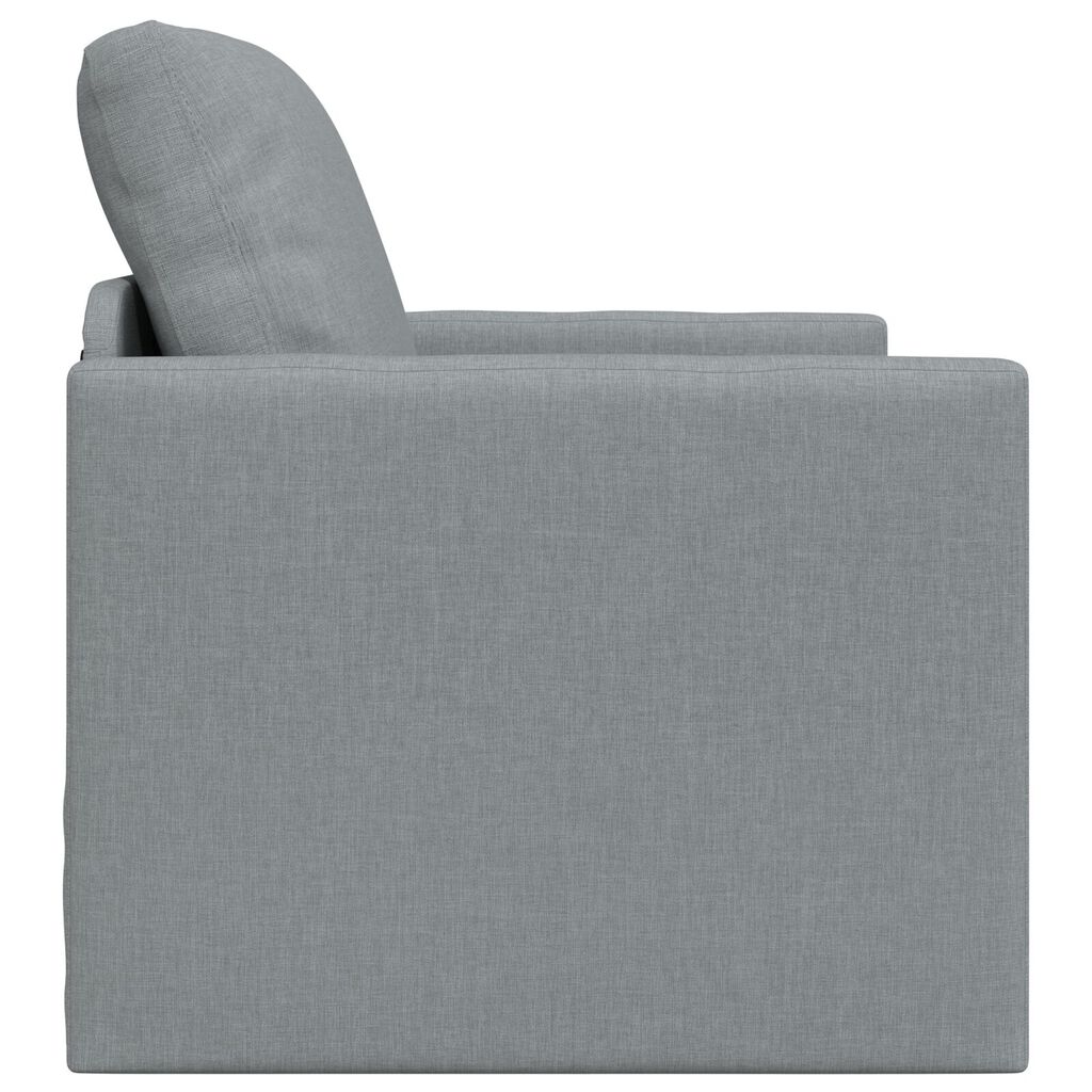 vidaXL Καναπές-Κρεβάτι Δαπέδου 2 σε 1 Αν. Γκρι 112x174x55 εκ. Ύφασμα