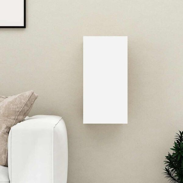 vidaXL Έπιπλο Τηλεόρασης Λευκό 30,5 x 30 x 60 εκ. από Επεξ. Ξύλο