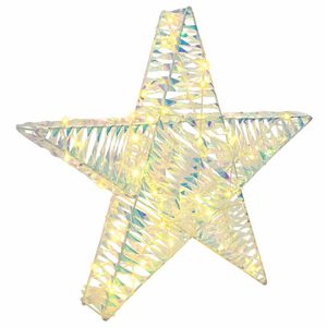 vidaXL 3D &Alpha;&sigma;&tau;έ&rho;&iota; 50 LED &Theta;&epsilon;&rho;&mu;ό &lambda;&epsilon;&upsilon;&kappa;ό 55 x 52.5 x 9 &epsilon;&kappa; PET