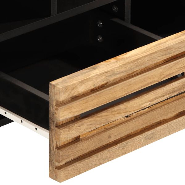 vidaXL Έπιπλο Τηλεόρασης 100 x 34 x 46 εκ. Μασίφ Ακατέργ. Ξύλο Μάνγκο