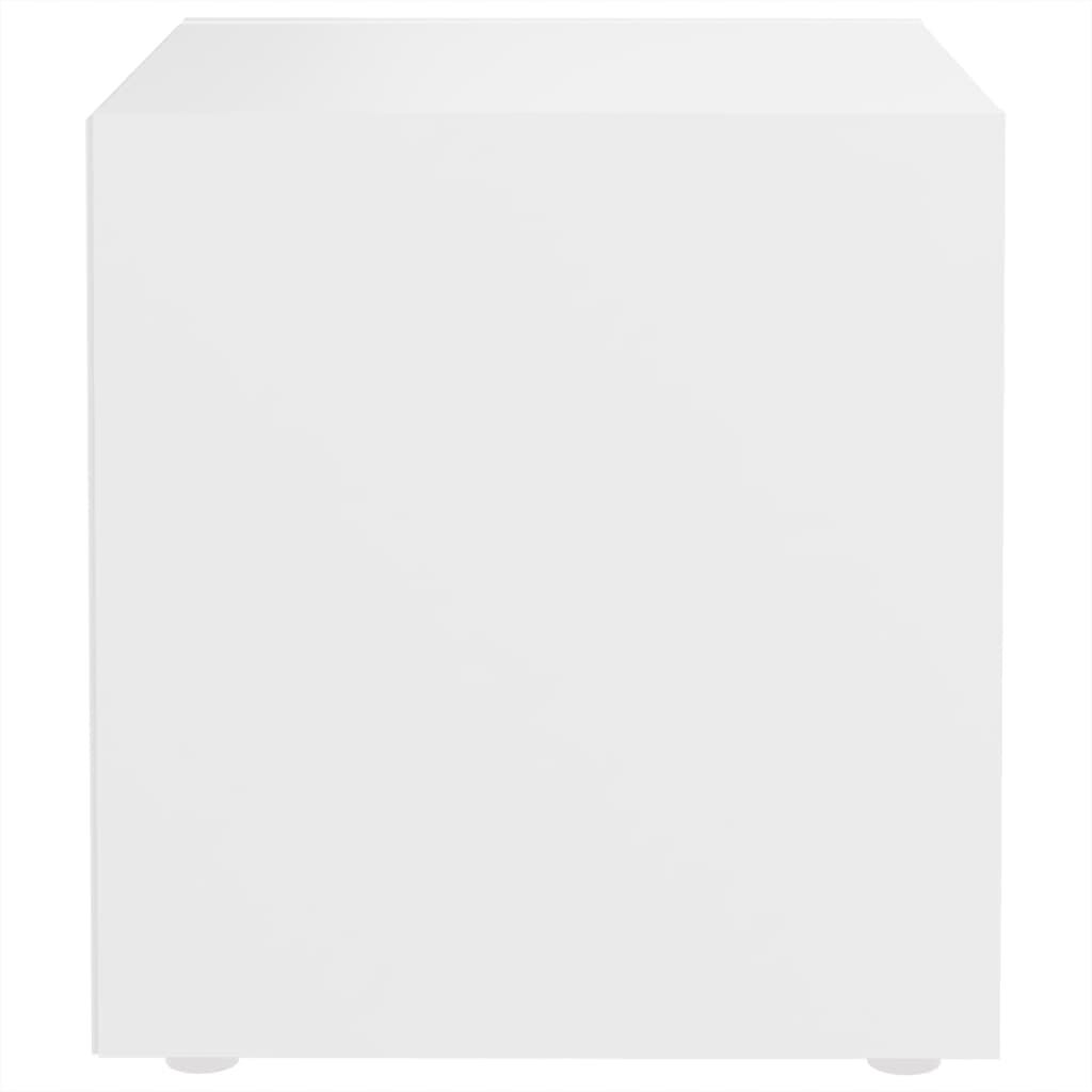 vidaXL Έπιπλα Τηλεόρασης 2 τεμ. Λευκά 37 x 35 x 37 εκ. από Επεξ. Ξύλο