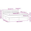 vidaXL &Kappa;&rho;&epsilon;&beta;ά&tau;&iota; Boxspring &mu;&epsilon; &Sigma;&tau;&rho;ώ&mu;&alpha; &Sigma;&kappa;&omicron;ύ&rho;&omicron; &Gamma;&kappa;&rho;&iota; 180x200 &epsilon;&kappa;. &Beta;&epsilon;&lambda;&omicron;ύ&delta;&iota;&nu;&omicron;