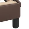 vidaXL Κρεβάτι με Στρώμα Καφέ 140x200εκ. από Συνθετικό Δέρμα