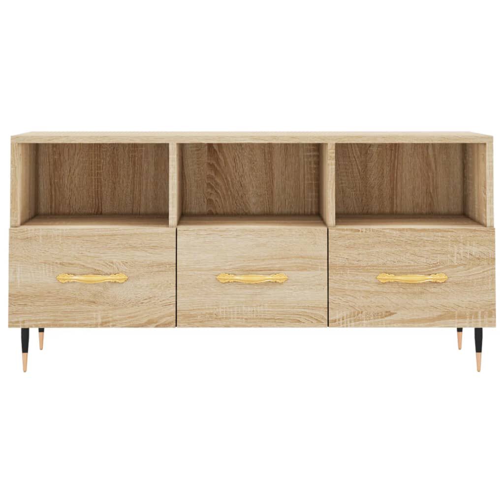 vidaXL Έπιπλο Τηλεόρασης Sonoma Δρυς 102 x 36 x 50 εκ. Επεξεργ. Ξύλο
