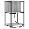 vidaXL Κομοδίνο Γκρι sonoma 38 x 31 x 61 εκ Επεξεργασμένο ξύλο