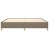 vidaXL Σκελετός Κρεβατιού Χωρίς Στρώμα Taupe 200x200 εκ.Υφασμάτινο