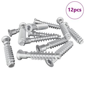 vidaXL &Kappa;&epsilon;&phi;&alpha;&lambda;ή &beta;ί&delta;&alpha;&sigmaf; 12 pcs &Alpha;&sigma;&eta;&mu;ί M7 x 40 &chi;&lambda;&sigma;&tau; &Alpha;&tau;&sigma;ά&lambda;&iota;