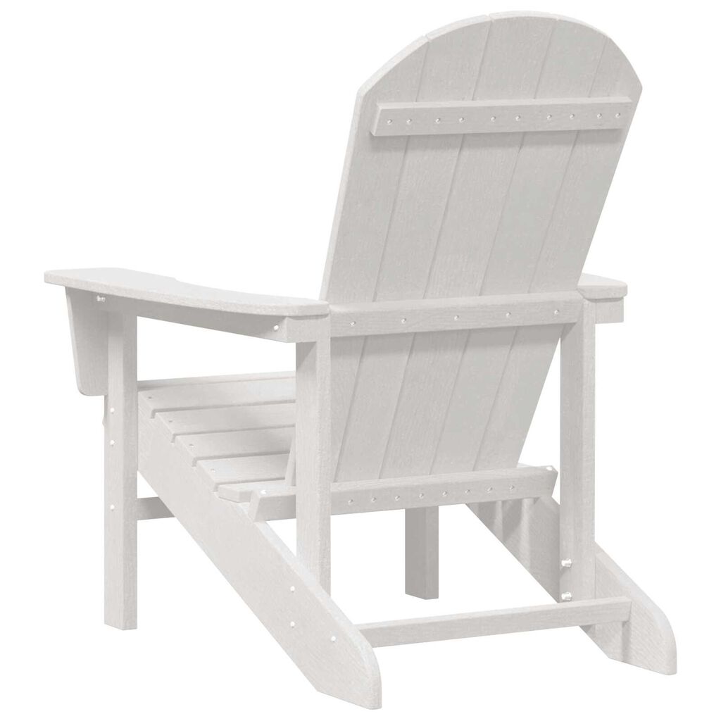vidaXL Καρέκλες Adirondack 2 τμχ Λευκό 74x82x90 εκ HDPE