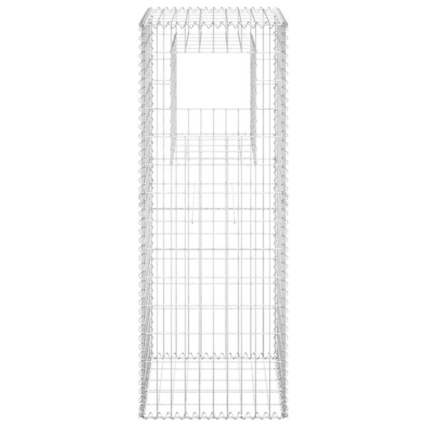 vidaXL Συρματοκιβώτιο Στύλος 50 x 50 x 140 εκ. Σιδερένιο