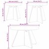 vidaXL Τραπεζάκι σαλονιού 3 pcs Φυσικό 49 x 49 x 30 εκ.