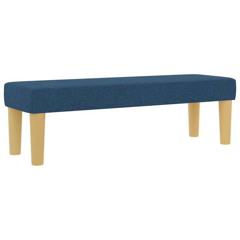 vidaXL Κρεβάτι με ελατήρια με στρώμα Μπλε 180 x 200 cm ύφασμα