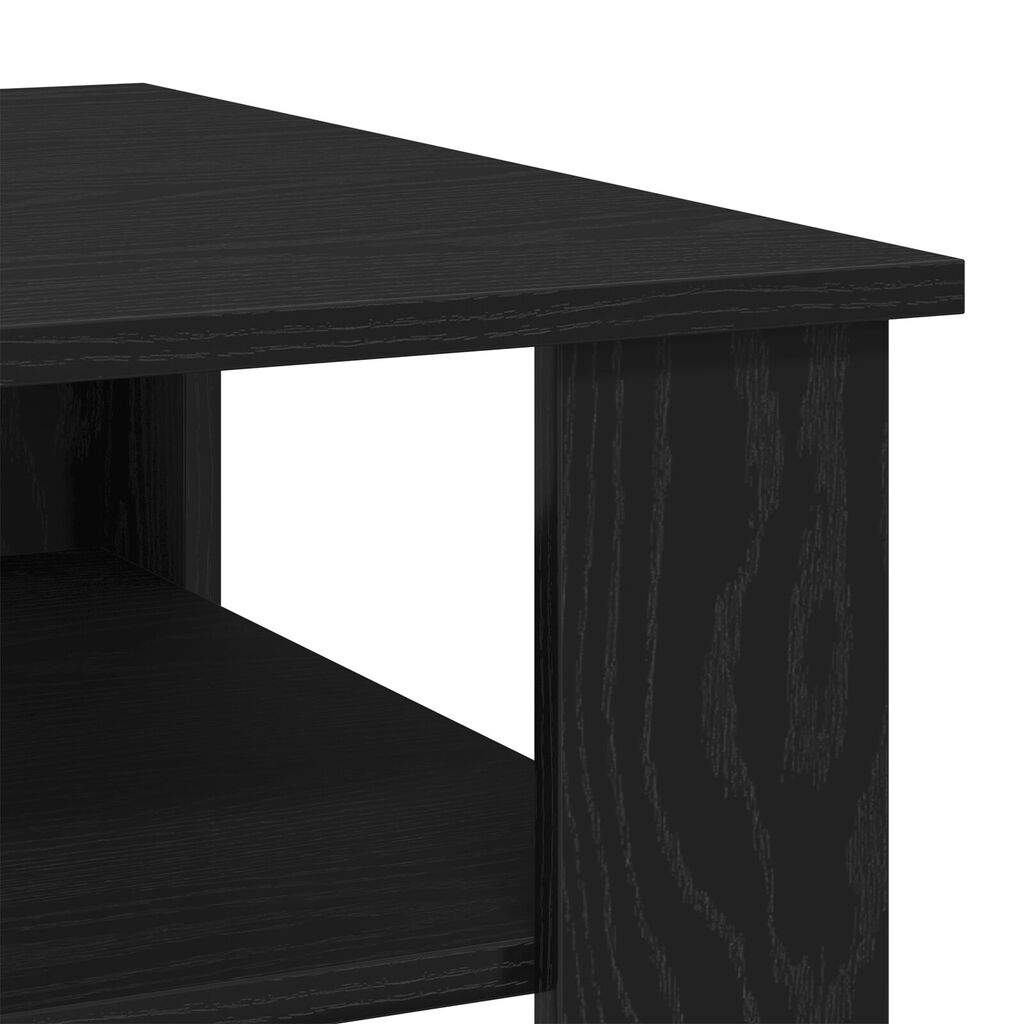vidaXL Τραπεζάκι σαλονιού Μαύρο Δρύς 60x60x42 εκ. Επεξεργασμένο ξύλο
