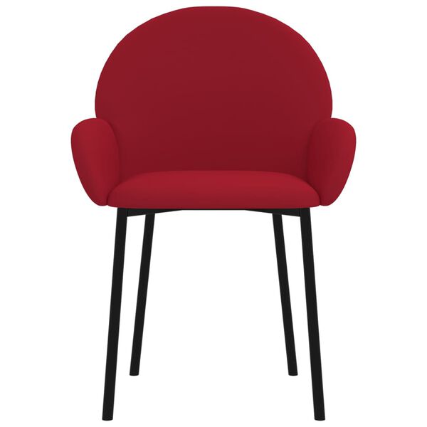 vidaXL Καρέκλες Τραπεζαρίας 2 τεμ. Μπορντό Βελούδινες