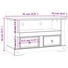 vidaXL Έπιπλο Τηλεόρασης Μεξικ. Στιλ Corona 91x43x56 εκ. Ξύλο Πεύκου