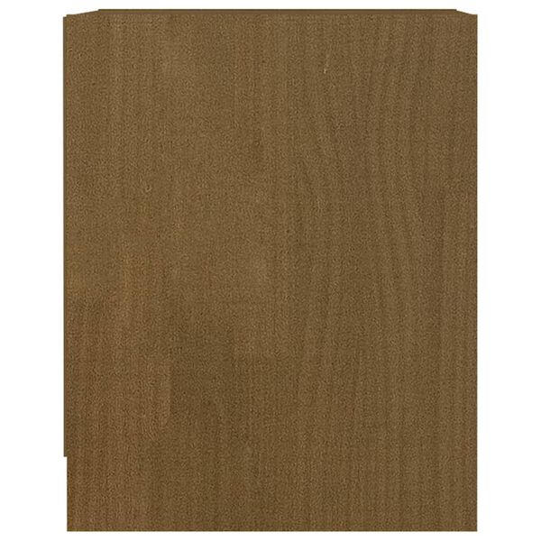 vidaXL Κομοδίνα 2 τεμ. Καφέ Μελί 35,5x33,5x41,5 εκ. Μασίφ Ξύλο Πεύκου