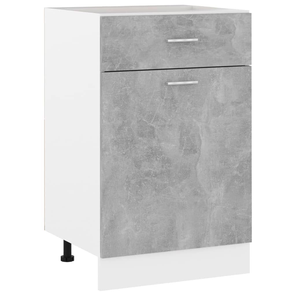 vidaXL Ντουλάπι με Συρτάρι Lyon Γκρι Σκυροδέματος 50x46x81,5 εκ