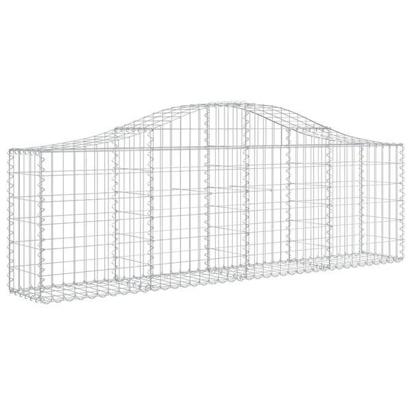 vidaXL Συρματοκιβώτια Τοξωτά 3 τεμ. 200x30x60/80 εκ. Γαλβαν. Ατσάλι