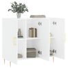 vidaXL Μπουφές Λευκός 90 x 34 x 80 εκ. από Επεξεργασμένο Ξύλο
