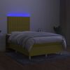 vidaXL &Kappa;&rho;&epsilon;&beta;ά&tau;&iota; Boxspring &mu;&epsilon; &Sigma;&tau;&rho;ώ&mu;&alpha; & LED &Pi;&rho;ά&sigma;&iota;&nu;&omicron; 120x200 &epsilon;&kappa; &Upsilon;&phi;&alpha;&sigma;&mu;ά&tau;&iota;&nu;&omicron;