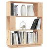 vidaXL Βιβλιοθήκη/Διαχωριστικό Χώρου 80x25x101 εκ. Μασίφ Ξύλο Πεύκου