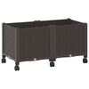 vidaXL &Kappa;ή&pi;&omicron;&sigmaf; &Gamma;&lambda;&alpha;&sigma;&tau;&rho;ά&kappa;&iota; &mu;&epsilon; &Rho;&omicron;&delta;ά&kappa;&iota;&alpha; &Kappa;&alpha;&phi;έ 80 x 40 x 44 &epsilon;&kappa; PP