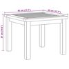 vidaXL Τραπεζάκι σαλονιού Καφέ 45 x 45 x 36 cm Μασίφ ξύλο teak