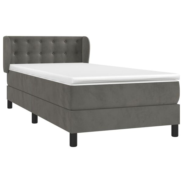 vidaXL &Kappa;&rho;&epsilon;&beta;ά&tau;&iota; Boxspring &mu;&epsilon; &Sigma;&tau;&rho;ώ&mu;&alpha; &Sigma;&kappa;&omicron;ύ&rho;&omicron; &Gamma;&kappa;&rho;&iota; 80x200 &epsilon;&kappa;. &Beta;&epsilon;&lambda;&omicron;ύ&delta;&iota;&nu;&omicron;