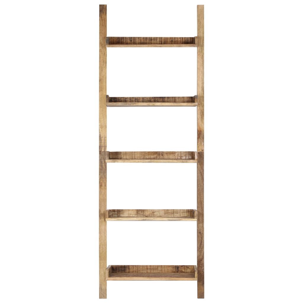vidaXL Σκάλα Ραφιέρα Καφέ 75 x 37 x 205 εκ. από Μασίφ Ξύλο Μάνγκο