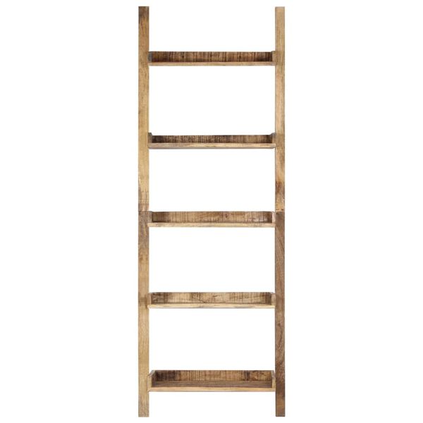 vidaXL Σκάλα Ραφιέρα Καφέ 75 x 37 x 205 εκ. από Μασίφ Ξύλο Μάνγκο