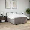 vidaXL &Kappa;&rho;&epsilon;&beta;ά&tau;&iota; Boxspring &mu;&epsilon; &Sigma;&tau;&rho;ώ&mu;&alpha; Taupe 140x200 &epsilon;&kappa;. &Upsilon;&phi;&alpha;&sigma;&mu;ά&tau;&iota;&nu;&omicron;