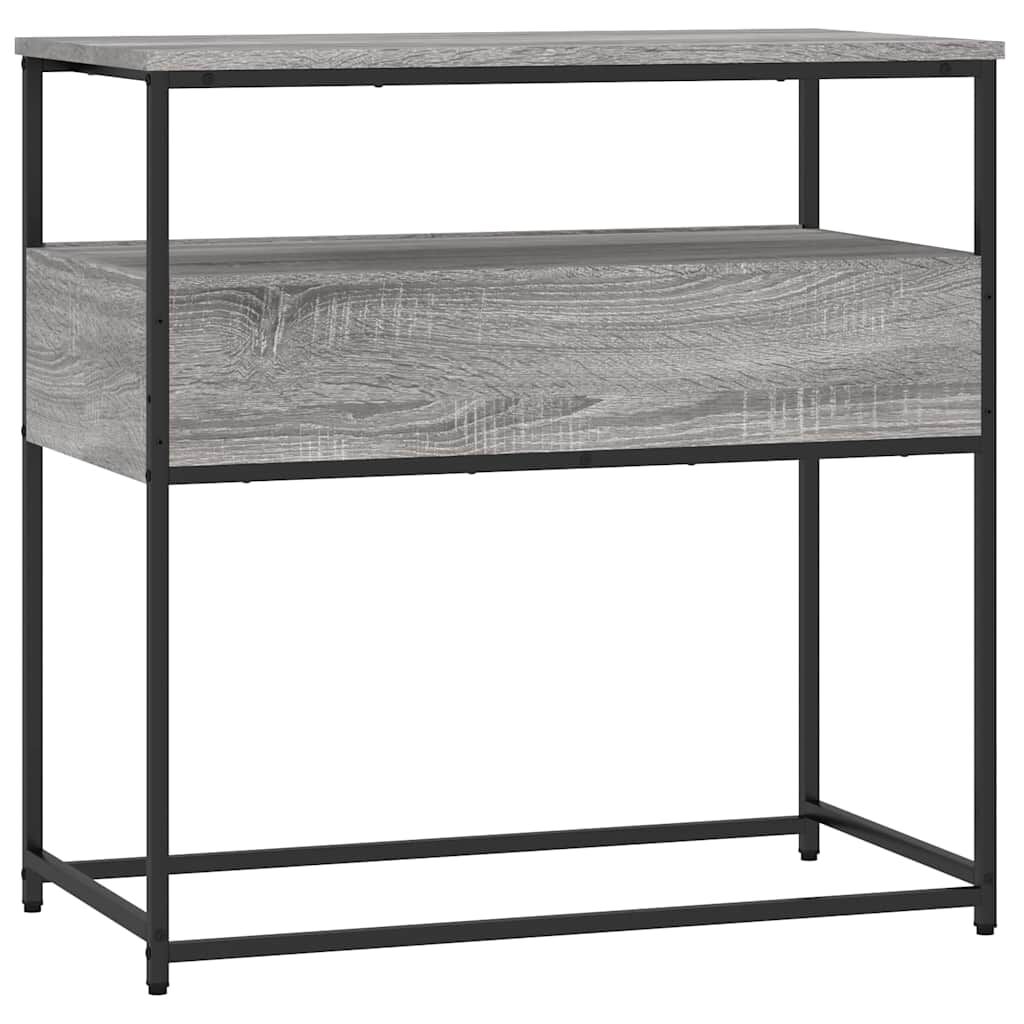 vidaXL Τραπέζι Κονσόλα Γκρι Sonoma 75x40x75 εκ. Επεξεργασμένο Ξύλο