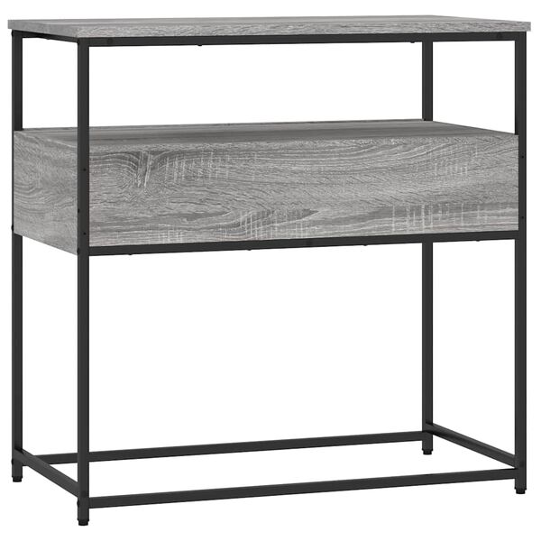 vidaXL Τραπέζι Κονσόλα Γκρι Sonoma 75x40x75 εκ. Επεξεργασμένο Ξύλο