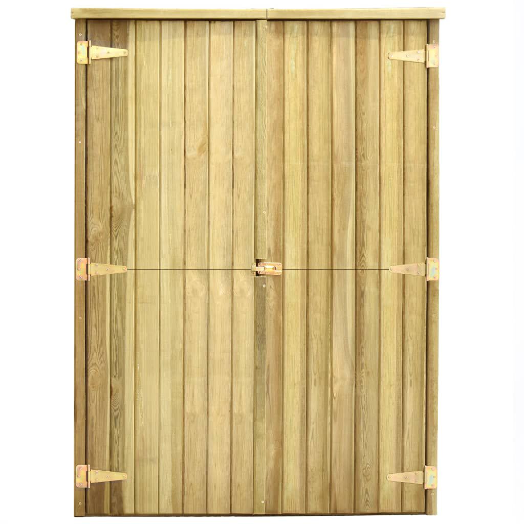 vidaXL Αποθήκη Εργαλείων Κήπου 123x50x171 εκ. Εμποτισμένο Ξύλο Πεύκου