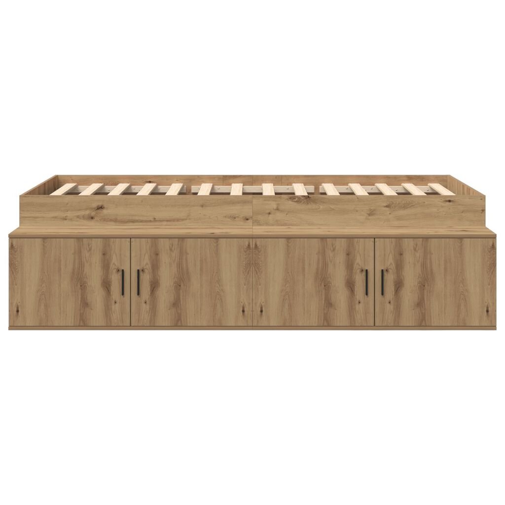 vidaXL Κρεβάτι με Αποθήκευση Artisan Oak 90x190 εκ.