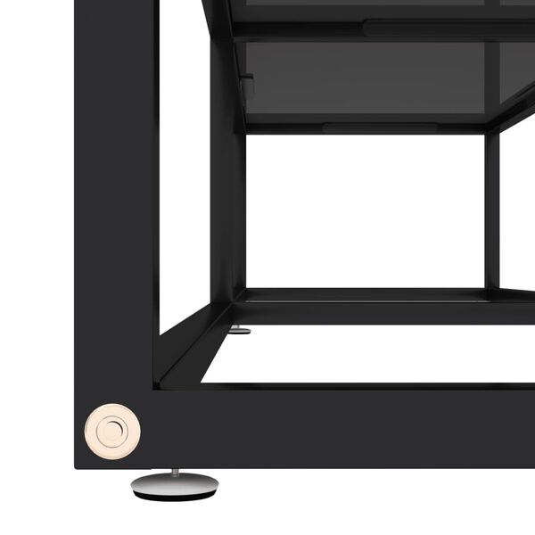 vidaXL Έπιπλο Τηλεόρασης Μαύρο 160 x 40 x 40,5 εκ. από Γυαλί Ασφαλ.