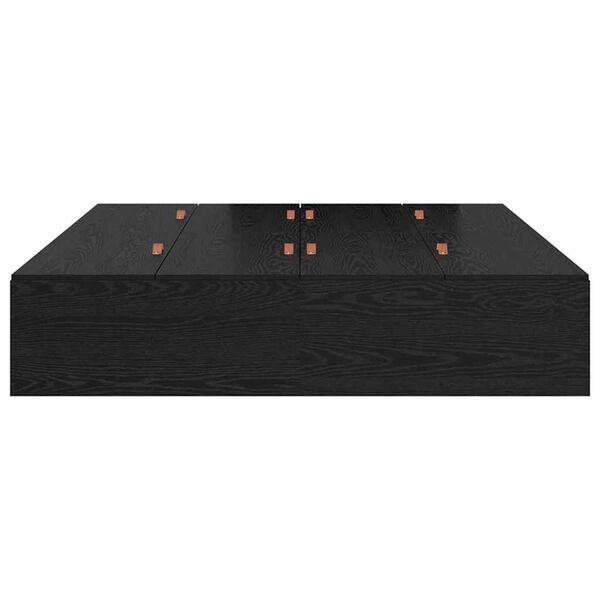 vidaXL Σκελετός Κρεβατιού Μαύρη δρυς 190 x 135 x 31.5 εκ.