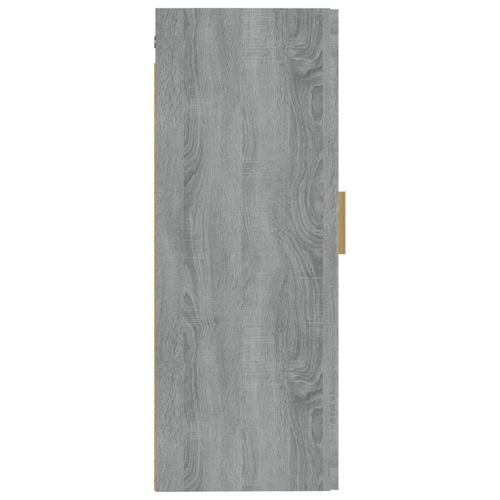 vidaXL Ντουλάπι Τοίχου Γκρι Sonoma 35x34x90 εκ. Επεξεργασμένο Ξύλο