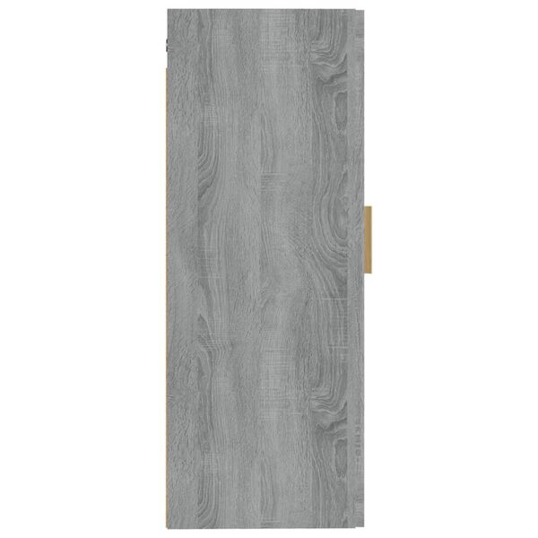 vidaXL Ντουλάπι Τοίχου Γκρι Sonoma 35x34x90 εκ. Επεξεργασμένο Ξύλο