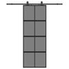 vidaXL &Sigma;&upsilon;&rho;ό&mu;&epsilon;&nu;&eta; &pi;ό&rho;&tau;&alpha; &mu;&epsilon; &sigma;&epsilon;&tau; &upsilon;&lambda;&iota;&kappa;&omicron;ύ &Mu;&alpha;ύ&rho;&omicron; 76x205 cm &gamma;&upsilon;&alpha;&lambda;ί &mu;&epsilon;&tau;&rho;&iota;&alpha;&sigma;&mu;έ&nu;&omicron;