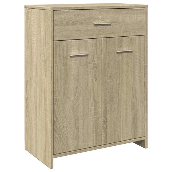 vidaXL Ντουλάπι Μπάνιου Sonoma Δρυς 60 x 33 x 80 εκ. από Επεξ. Ξύλο