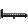 vidaXL Σκελετός Κρεβατιού Μαύρη δρυς 135 x 190 cm Επεξεργασμένο ξύλο