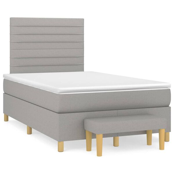 vidaXL &Kappa;&rho;&epsilon;&beta;ά&tau;&iota; Boxspring &mu;&epsilon; &Sigma;&tau;&rho;ώ&mu;&alpha; &Alpha;&nu;&omicron;&iota;&chi;&tau;ό &Gamma;&kappa;&rho;&iota; 120x200 &epsilon;&kappa;. &Upsilon;&phi;&alpha;&sigma;&mu;ά&tau;&iota;&nu;&omicron;