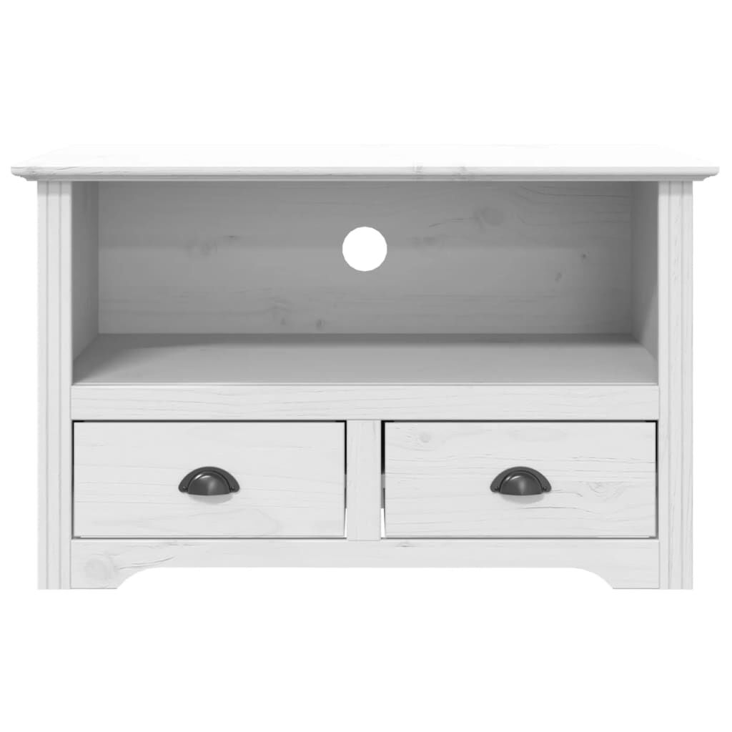 vidaXL Έπιπλο Τηλεόρασης BODO 2 Συρτάρια Λευκό 91,5x44,5x56 εκ Πεύκο