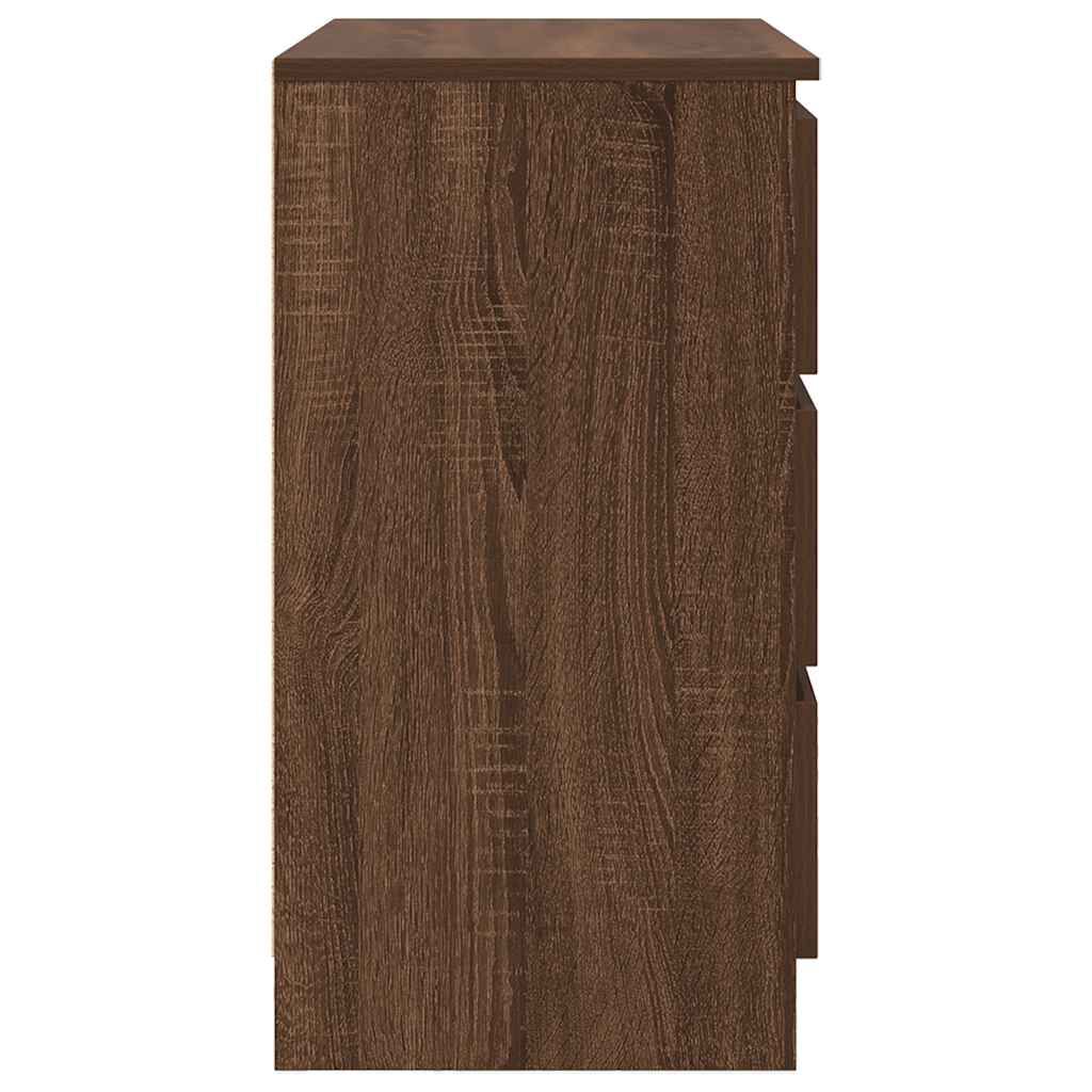 vidaXL Συρταριέρα με Συρτάρια καφέ δρυς 71x35x65 εκ. Επεξ. Ξύλο