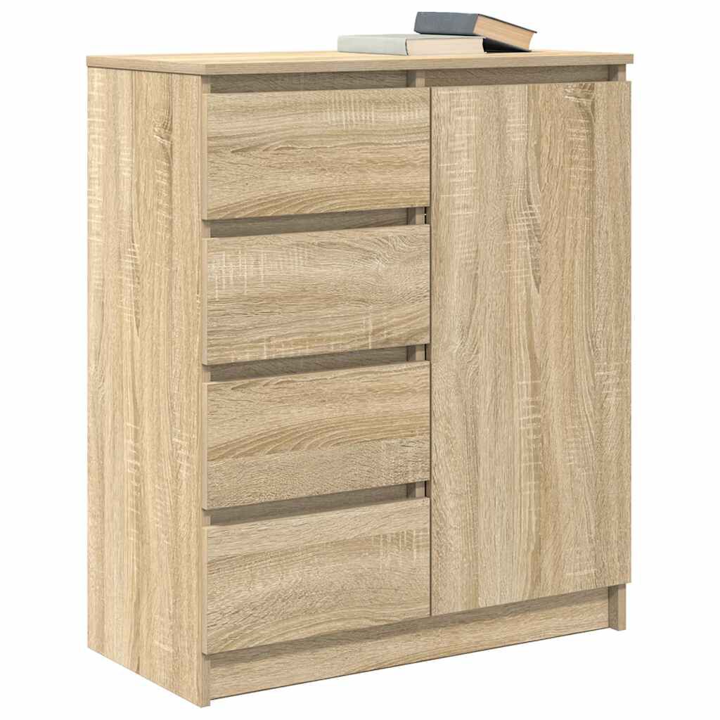 vidaXL Συρταριέρα με Συρτάρια Sonoma Δρυς 71x35x84 εκ. από Επεξ. Ξύλο