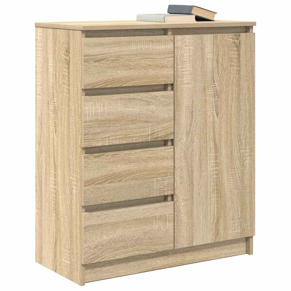vidaXL Συρταριέρα με Συρτάρια Sonoma Δρυς 71x35x84 εκ. από Επεξ. Ξύλο